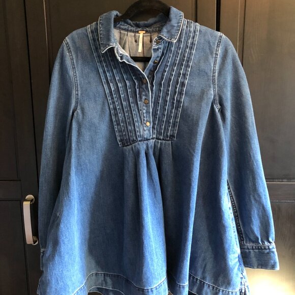 Free People Baby Blues Denim Tunic - Picture 4 of 16